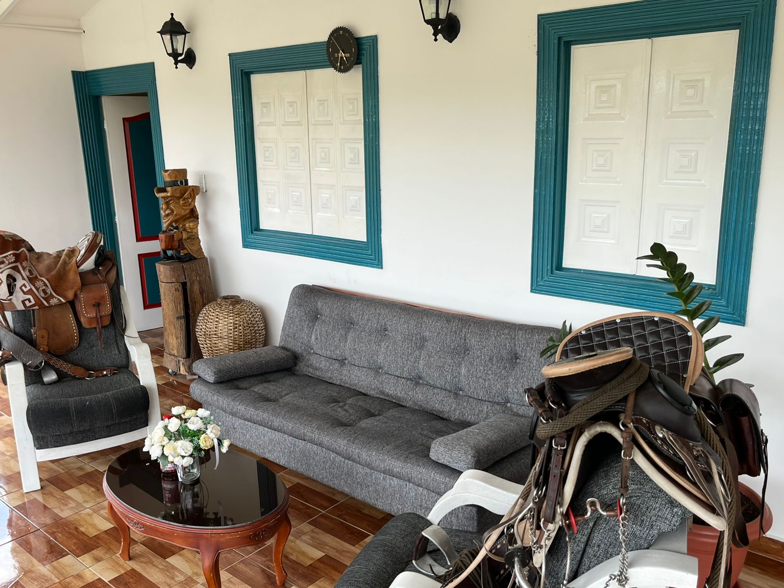 Zona Chill Out del Hotel Pueblito Quindiano